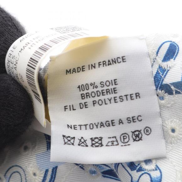 HERMES Authentic Blue Silk Scarf - Picture 3 of 4